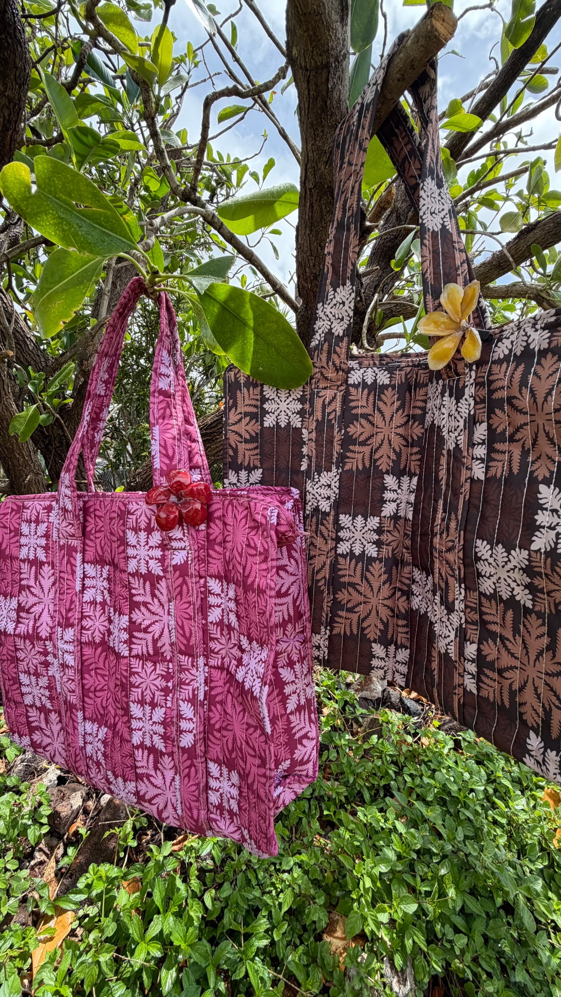 PINK KUIKI ZIPPER TOTE