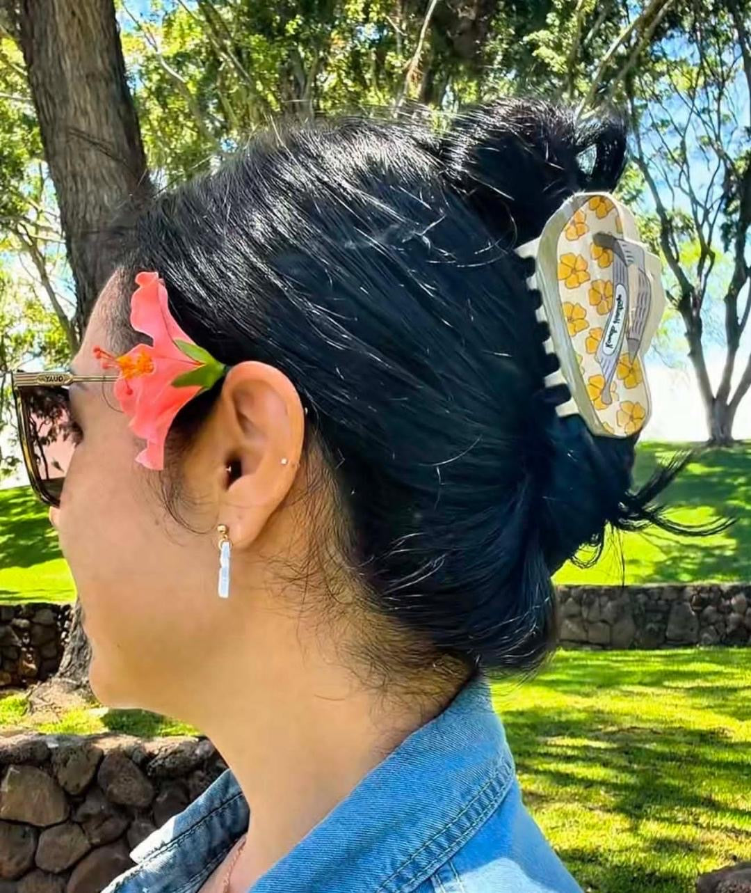 YELLOW LOCAL SLIPPAH HAIR CLIP